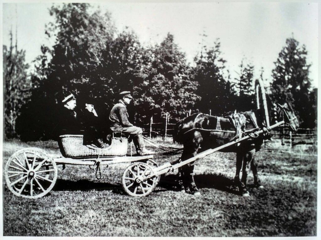 Приезд директора в Институт, 1913