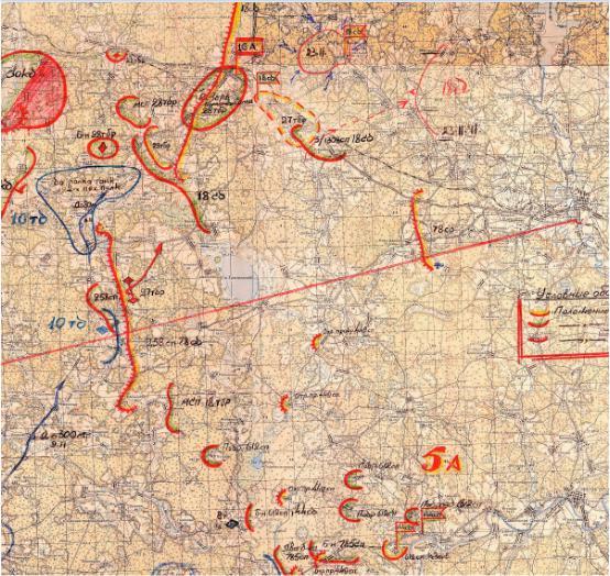 КАРТА БОЕВЫХ ДЕЙСТВИЙ 78 СД. Ноябрь 1941 г.