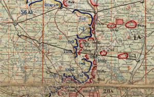 фрагмент карты положения фронта на 6 декабря 1941