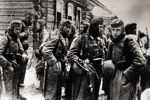 Подмосковье, 1941 г. Радости на лицах оккупантов отчего-то не наблюдается))